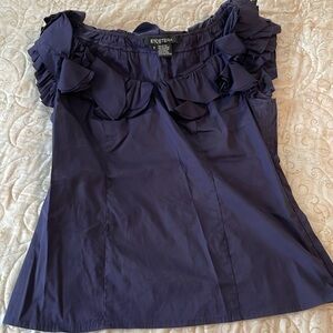 Beautiful navy Etcetera summer top